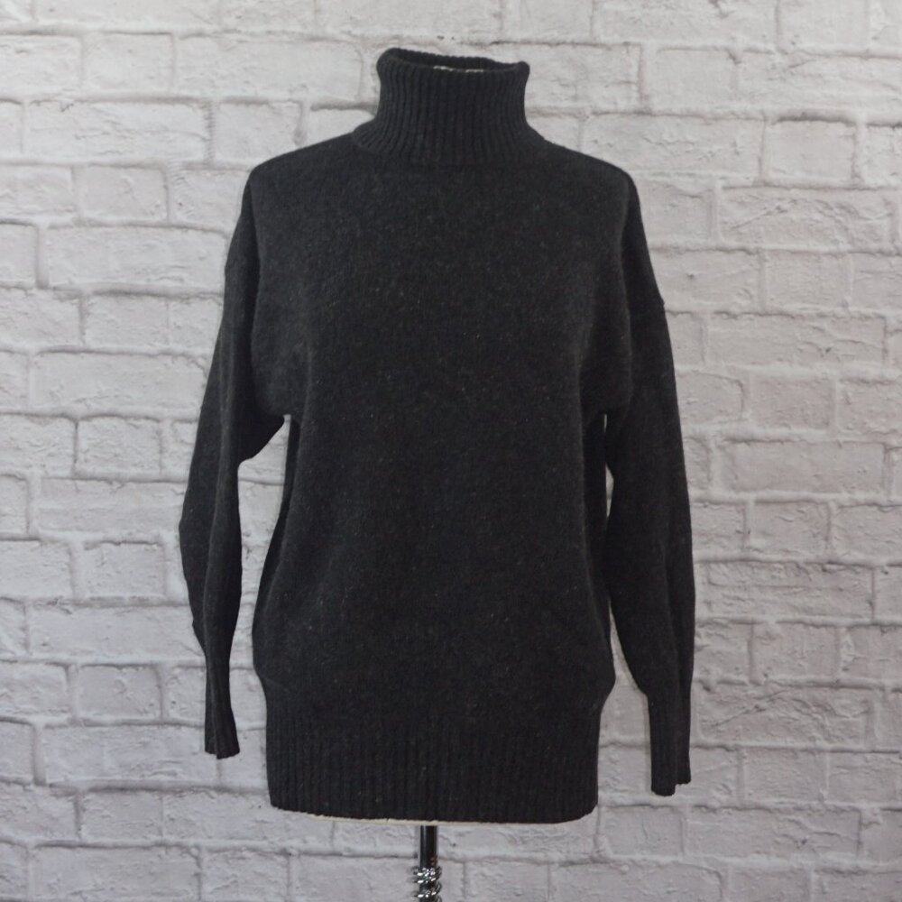 Vintage 80s Gap Lambswool Angora Oversized Turtleneck Sweater